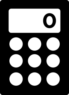 Calculator Maths Tool Tracing Svg Vector, Free Vectors File